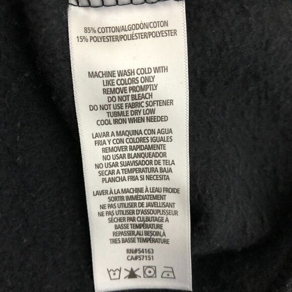 CALVIN Klein Performance Quick Dry Black Sweatshirt w/ White Ruffle - Size Small - Picture 5 of 5